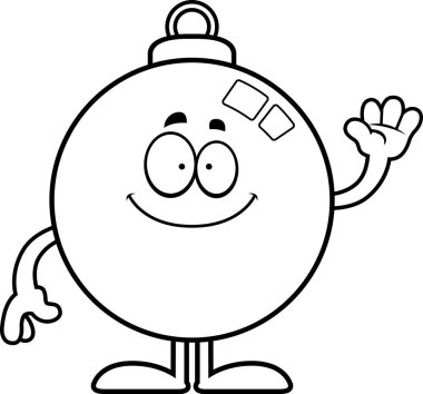 Çizgi film süsleme sallayarak