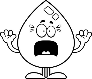 Korkmuş çizgi film su damlası