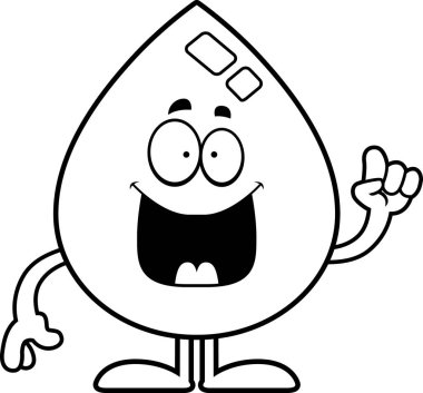 Çizgi film su damla fikir