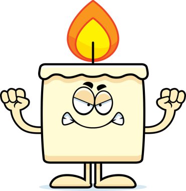 Kızgın çizgi film mum