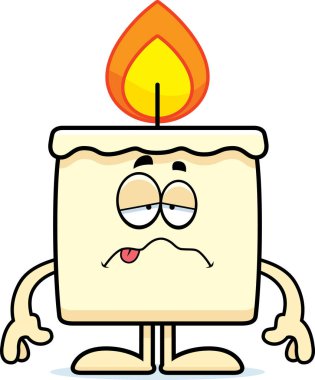 Hasta çizgi film mum