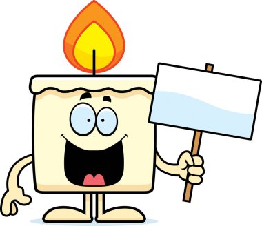 Çizgi film mum işareti