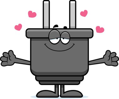 Çizgi film güç tak kucaklama