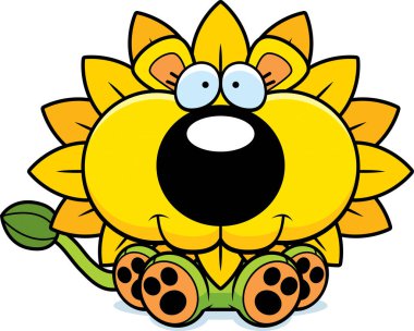 Çizgi film karahindiba aslan oturma