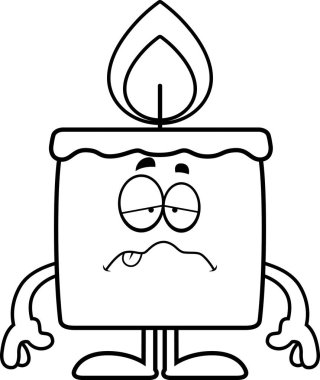 Hasta çizgi film mum