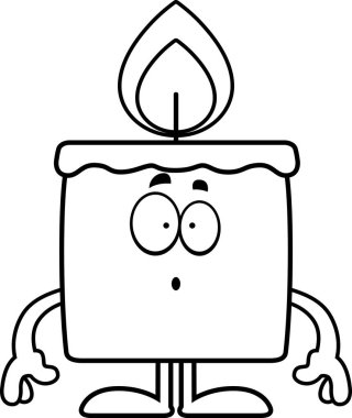 Sürpriz çizgi film mum