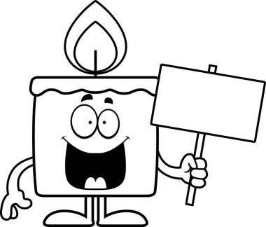 Çizgi film mum işareti