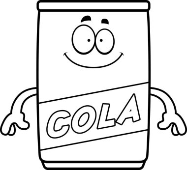 Mutlu karikatür Cola Can