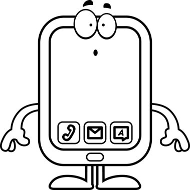 Sürpriz karikatür Smartphone