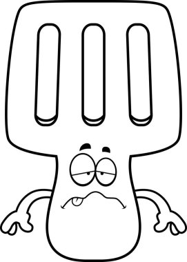 Hasta karikatür Spatula