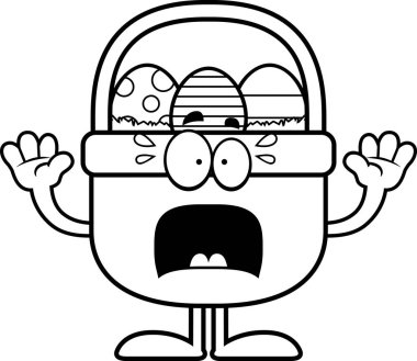 Korkmuş karikatür Paskalya sepeti