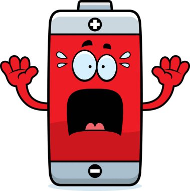 Korkmuş karikatür pil