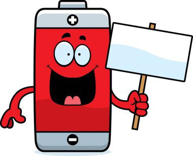 Çizgi film pil işareti