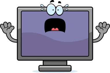 Korkmuş karikatür düz ekran Tv