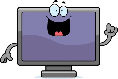 Çizgi film düz ekran Tv fikir