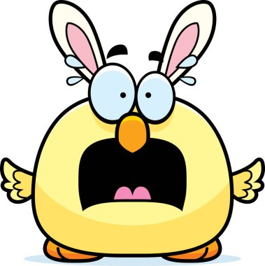 Korkmuş karikatür Paskalya Bunny piliç
