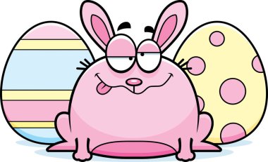 Sarhoş karikatür Paskalya tavşanı