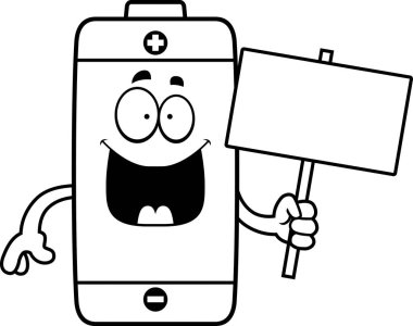 Çizgi film pil işareti