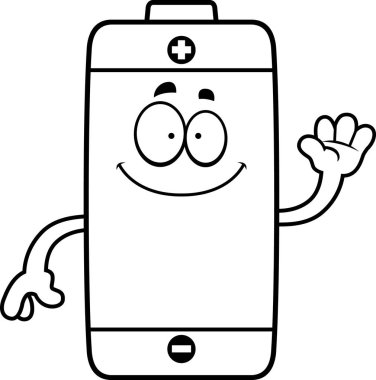 Çizgi film pil sallayarak