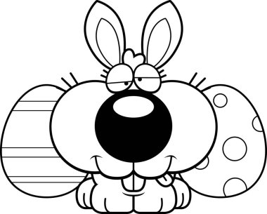 Komik karikatür Paskalya tavşanı