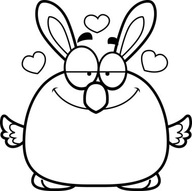 Çizgi film Paskalya Bunny kız aşık