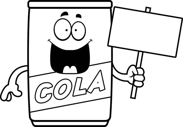 Kreskówka Cola można zarejestrować — Wektor stockowy