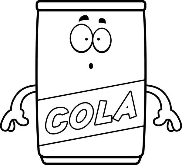 Здивований мультфільм Cola Can — стоковий вектор
