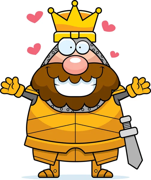 Çizgi film Kral kucaklama