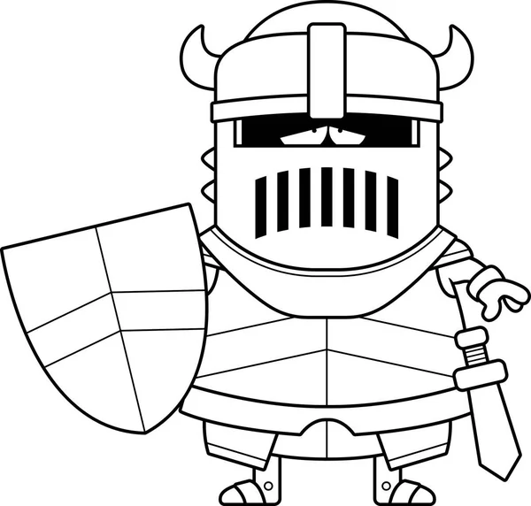 Üzgün çizgi film siyah şövalye