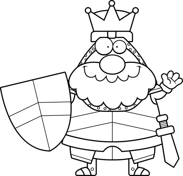 Çizgi film Kral sallayarak