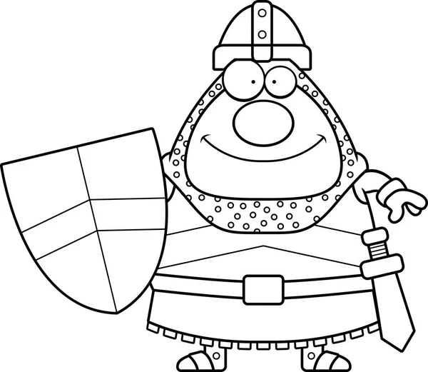 Gülümseyen karikatür Knight