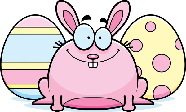 Desenhos animados sorridentes Easter Bunny —  Vetores de Stock
