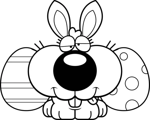 Goofy dessin animé lapin de Pâques — Image vectorielle