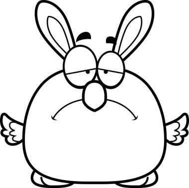 Üzgün çizgi film Paskalya Bunny piliç