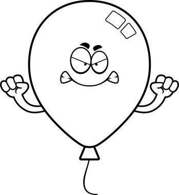 Kızgın çizgi film balon