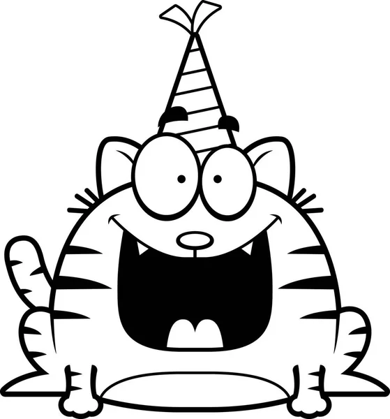 Cartoon macska születésnapi Party — Stock Vector