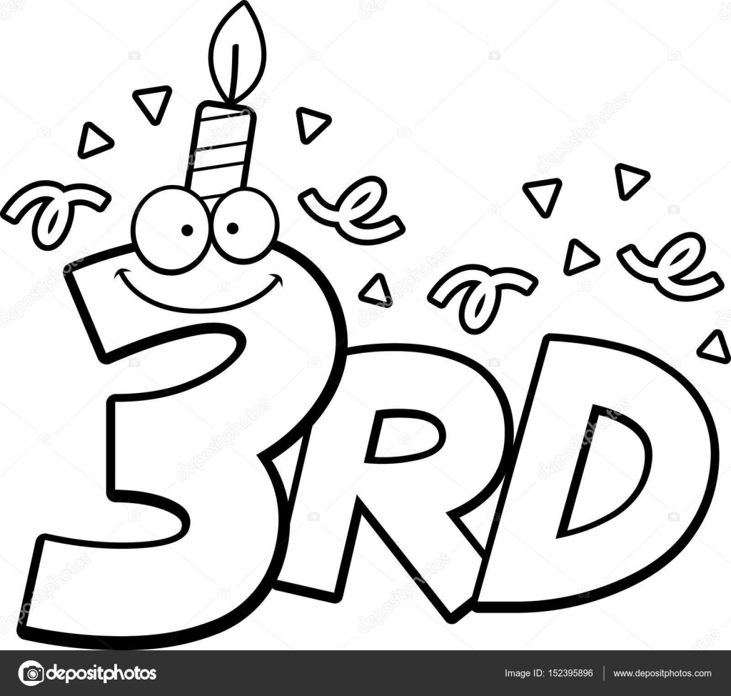 Download Cartoon 3rd Birthday ⬇ Vector Image by © cthoman | Vector ...