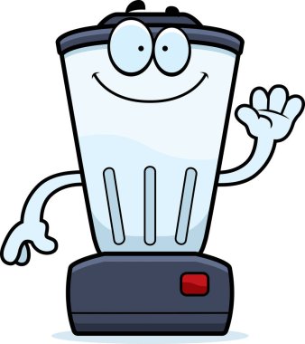 Çizgi film Blender sallayarak