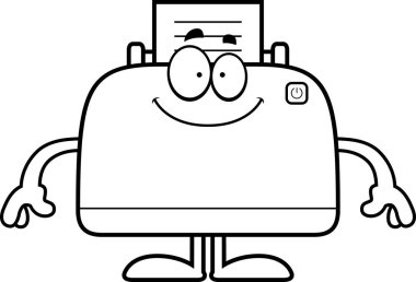 Mutlu çizgi film yazıcı