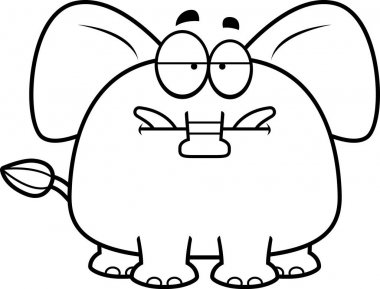 Sıkılmış çizgi fil