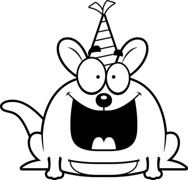 Çizgi film kanguru doğum günü partisi