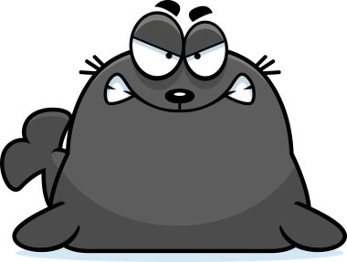 Kızgın çizgi film mühür