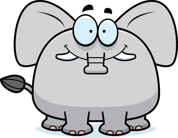 Lachende Cartoon olifant — Stockvector