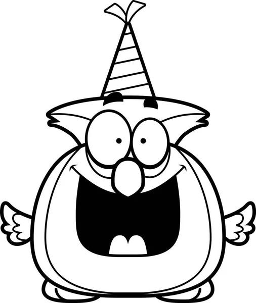 Cartoon Bagoly születésnapi Party — Stock Vector