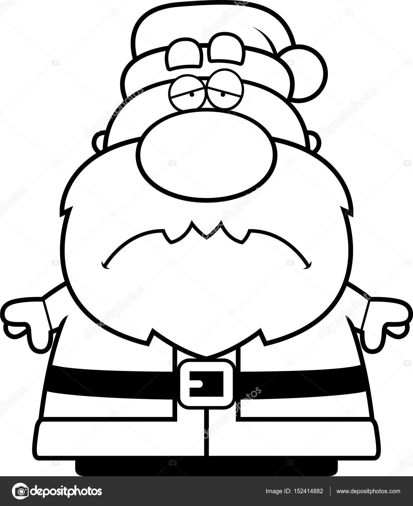 Tired Cartoon Santa Claus Stock Vector Cthoman 152414882