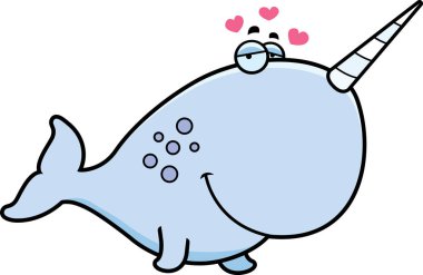 Çizgi film Narwhal aşık