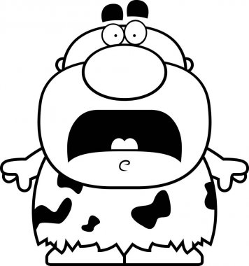 Çizgi film mağara adamı korkuttu