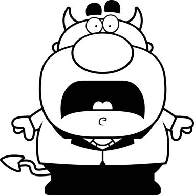 Korkmuş çizgi film şeytan