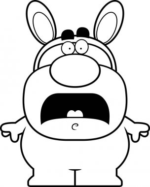 Korkmuş karikatür Paskalya tavşanı