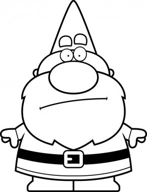 Çizgi film Gnome bıkkın